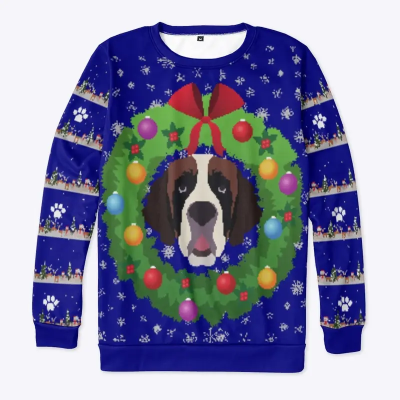 Saint Bernard Ugly Xmas Sweatshirt